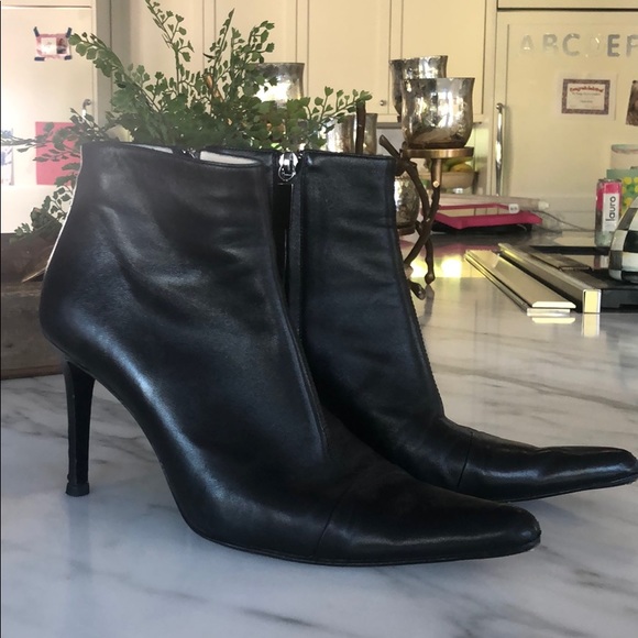 Classic Black Chanel Ankle Boots - Picture 1 of 4